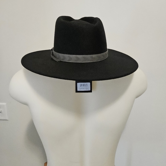 Black Felt Fedora Hat - Picture 4 of 16